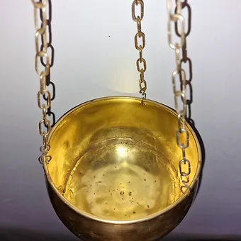 Ancienne grande balance 1736 entièrement en laiton 8