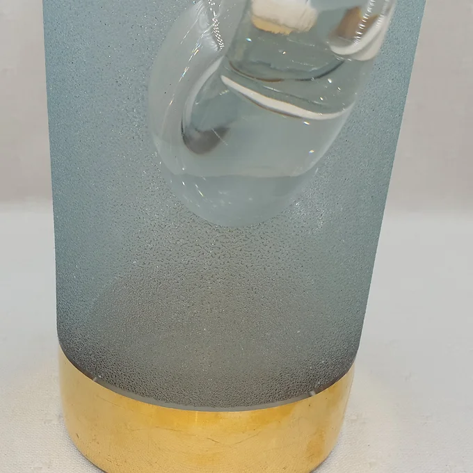 Pichet en verre givré avec dorures 1L5 11