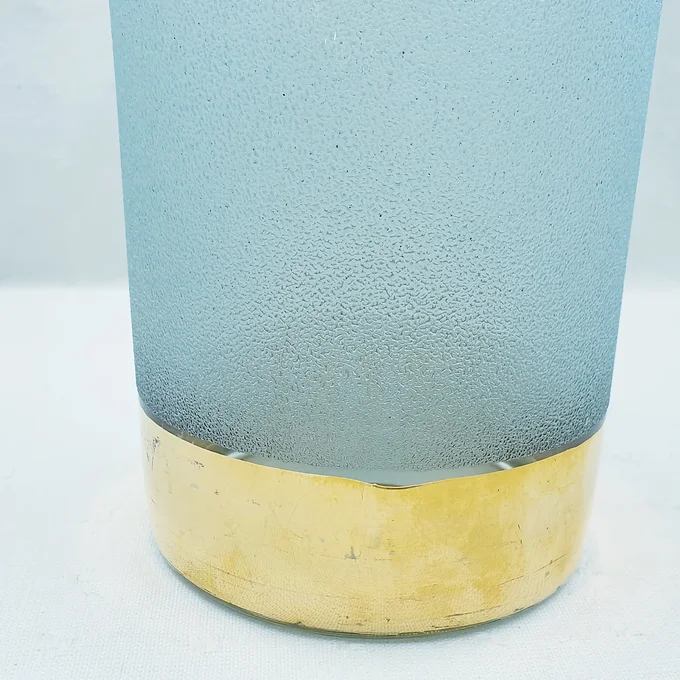 Pichet en verre givré avec dorures 1L5 9