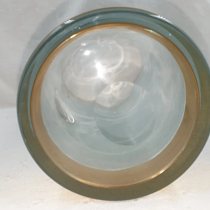 Pichet en verre givré avec dorures 1L5 10