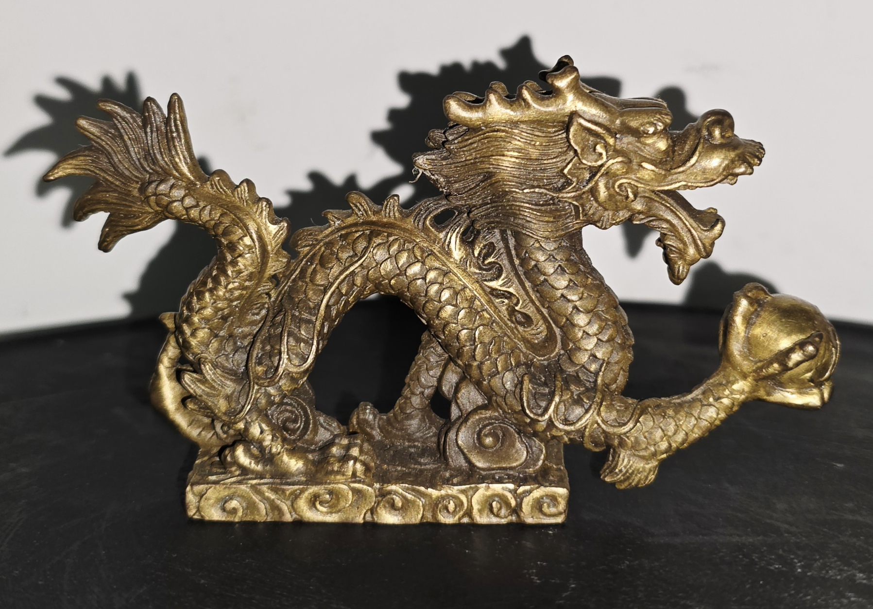 Statuette Fei long Chinoise en Bronze Début XXème 6